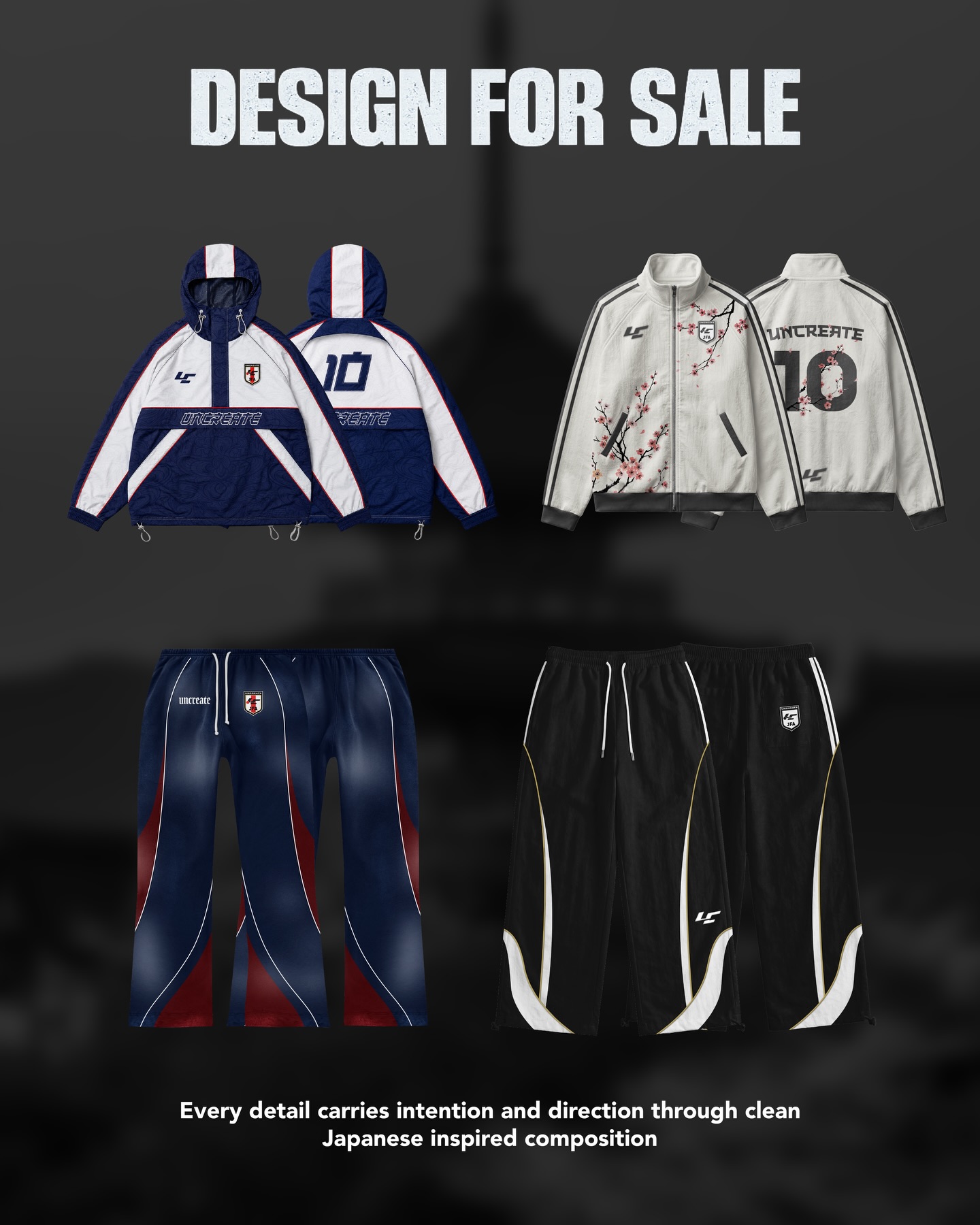 Blue and white apparel design board