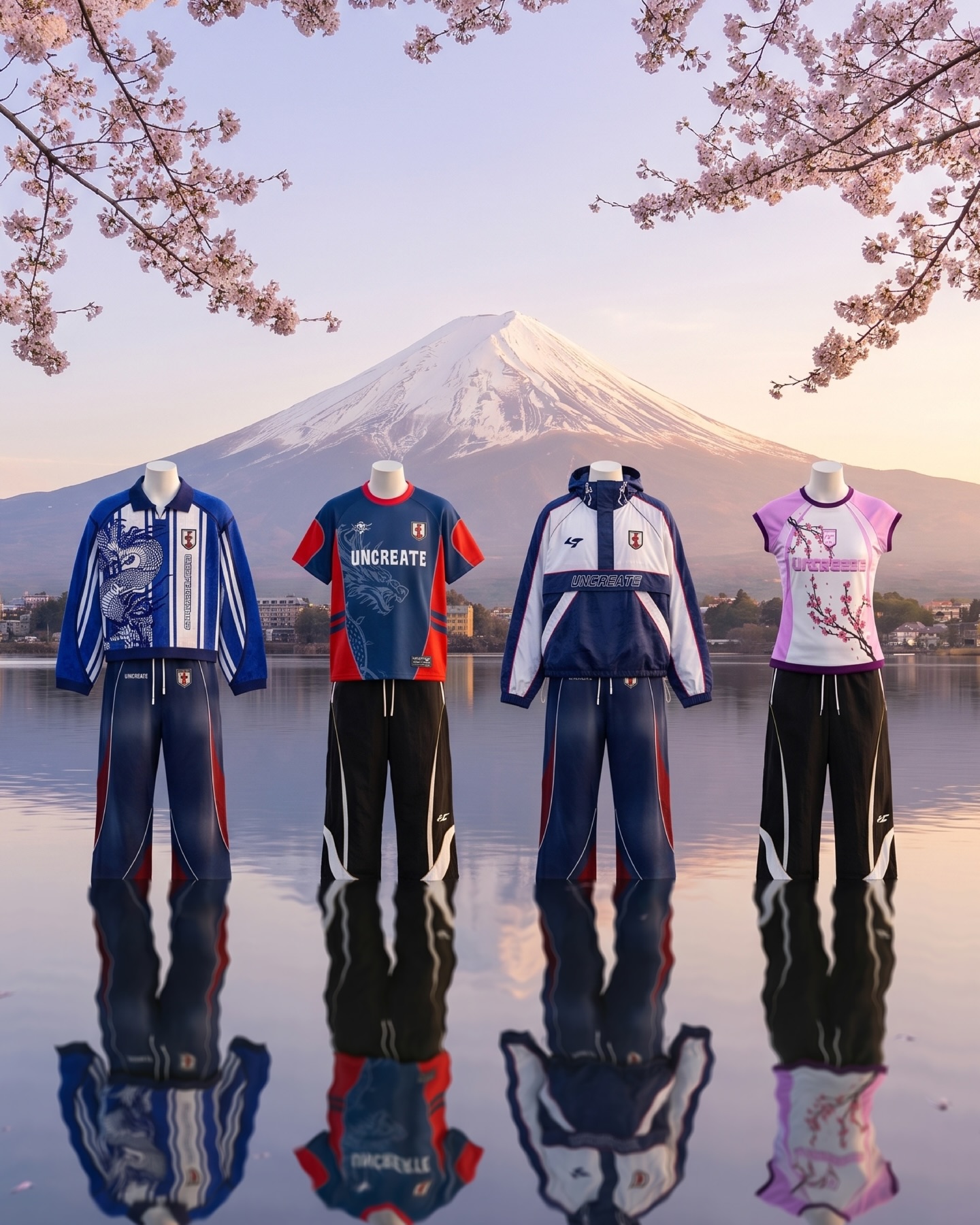 Japan-inspired collection with Mount Fuji backdrop