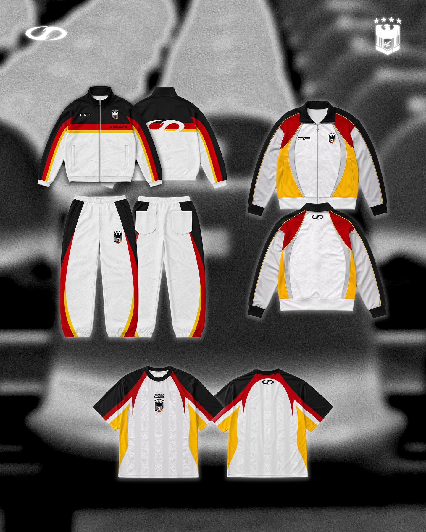 White and black kit design board