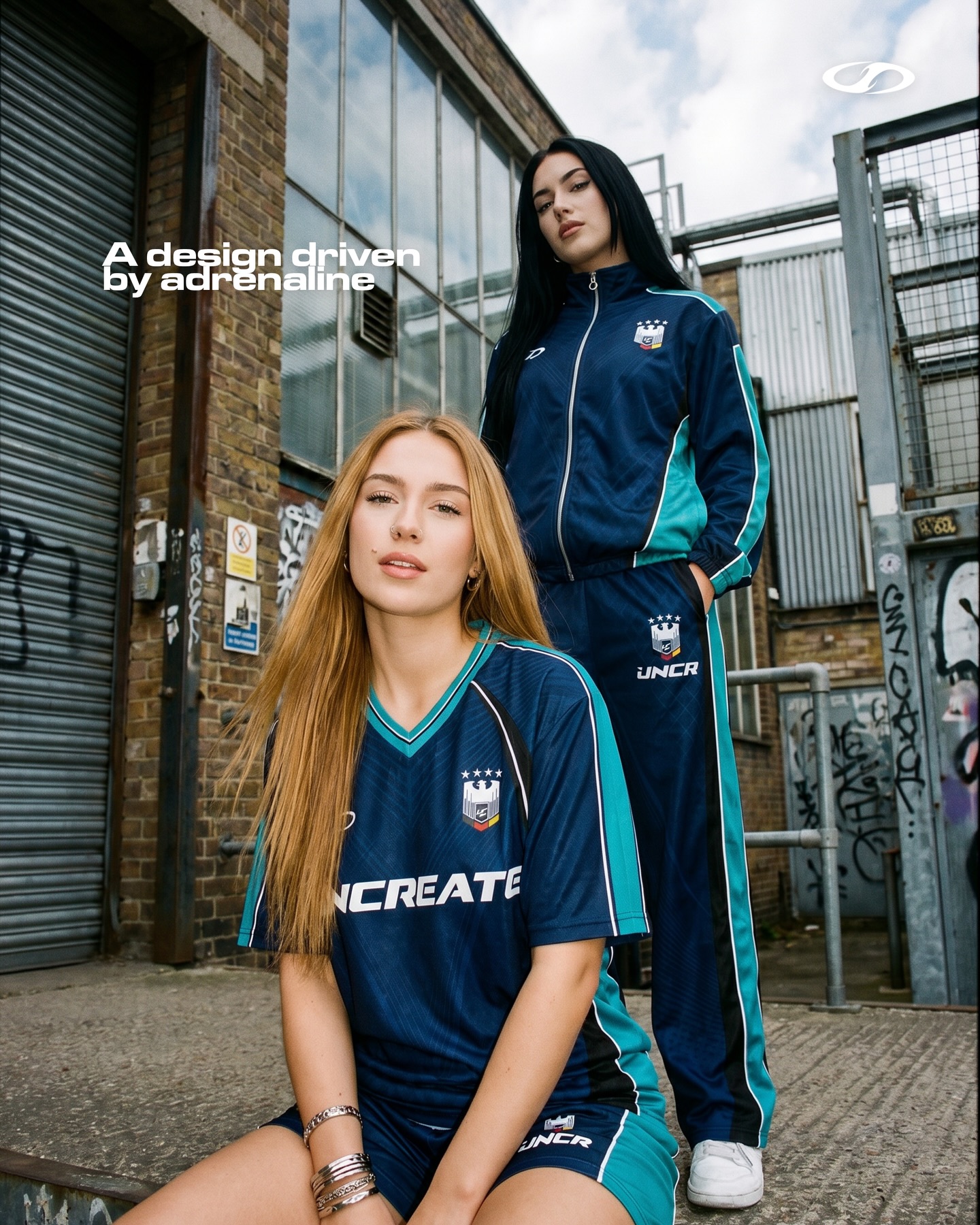 Teal sportswear kit lookbook image